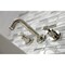 Kingston Brass KS8126ML Milano 2-Handle 8" Wall Mount Bathroom Faucet, Polished Nickel KS8126ML - alternate 6